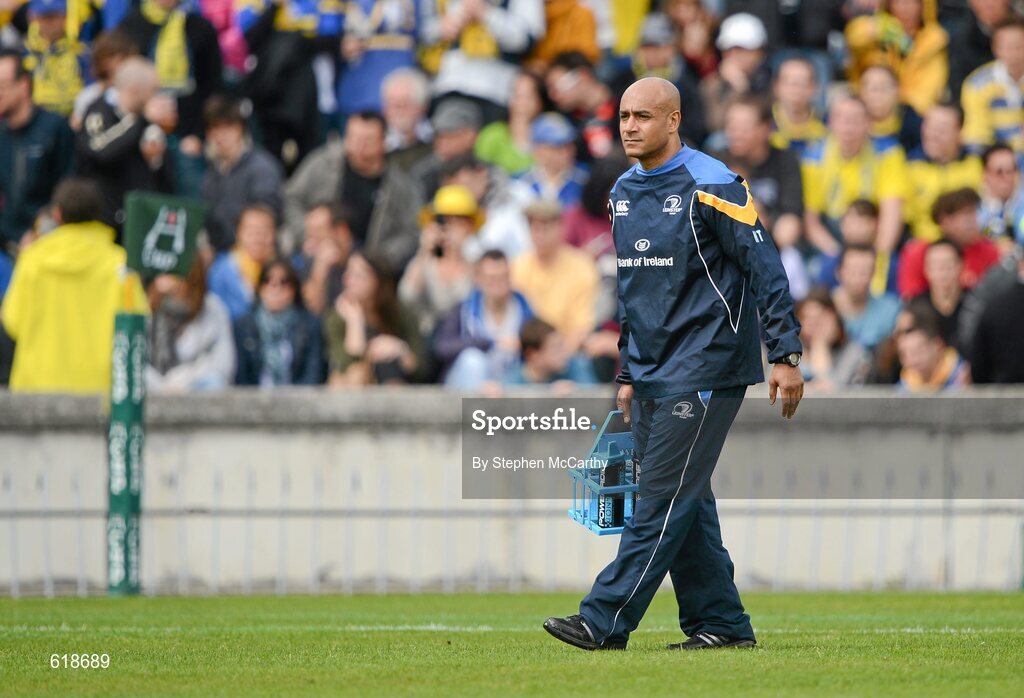 29 April 2012; Leinster masseur Mike Thompson. Heineken Cup Semi-Final, ASM Clermont Auvergne v Leinster, Stade Chaban Delmas, Bordeaux, France. Picture credit: Stephen McCarthy / SPORTSFILE