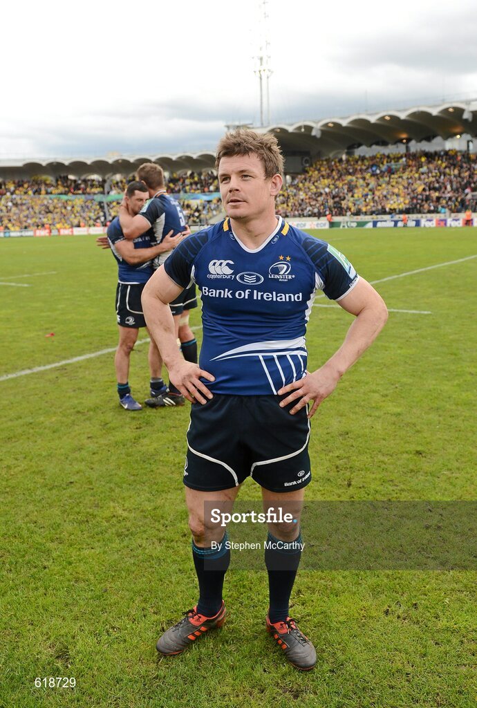 29 April 2012; Brian O'Driscoll, Leinster, after the game. Heineken Cup Semi-Final, ASM Clermont Auvergne v Leinster, Stade Chaban Delmas, Bordeaux, France. Picture credit: Stephen McCarthy / SPORTSFILE