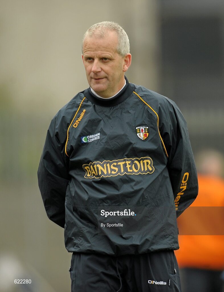 19 May 2012; Antrim manager Jerry Wallace during the game. Leinster GAA Hurling Senior Championship First Round, Westmeath v Antrim, Cusack Park, Mullingar, Co. Westmeath. Photo by Sportsfile