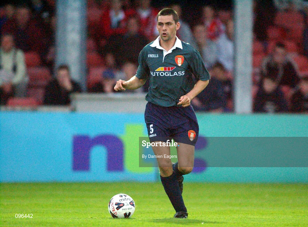 31 July 2002; Darragh Maguire of St Patrick's Athletic during the FAI Carlsberg Cup Second Round Replay match between Galway United and St Patrick's Athletic at Terryland Park in Galway. Photo by Damien Eagers/Sportsfile