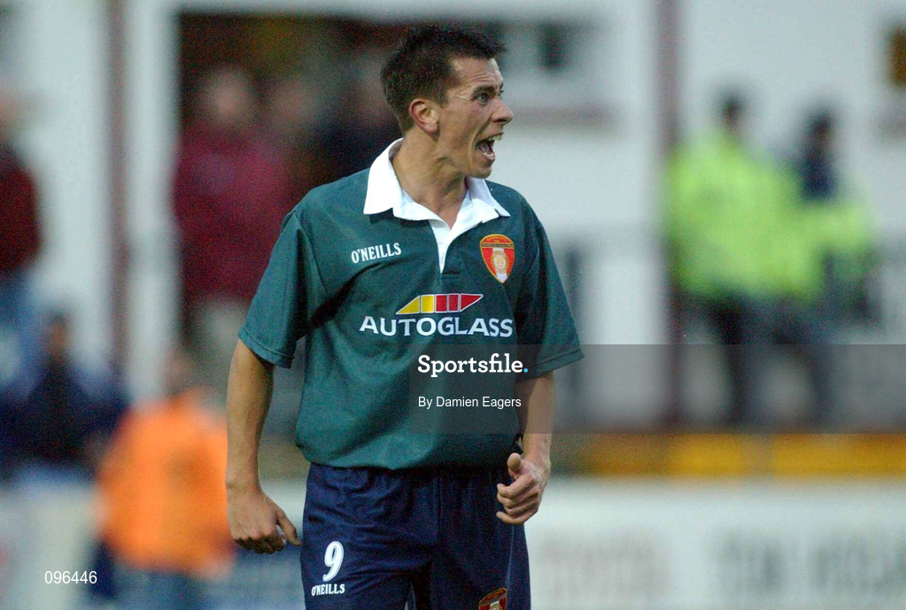 31 July 2002; Gerard McCarthy of St Patrick's Athletic during the FAI Carlsberg Cup Second Round Replay match between Galway United and St Patrick's Athletic at Terryland Park in Galway. Photo by Damien Eagers/Sportsfile