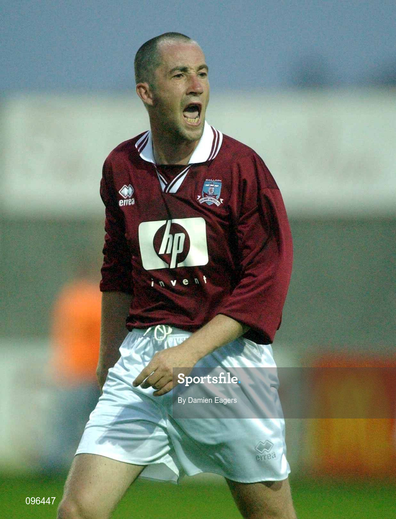 31 July 2002; John Brennan of Galway United during the FAI Carlsberg Cup Second Round Replay match between Galway United and St Patrick's Athletic at Terryland Park in Galway. Photo by Damien Eagers/Sportsfile