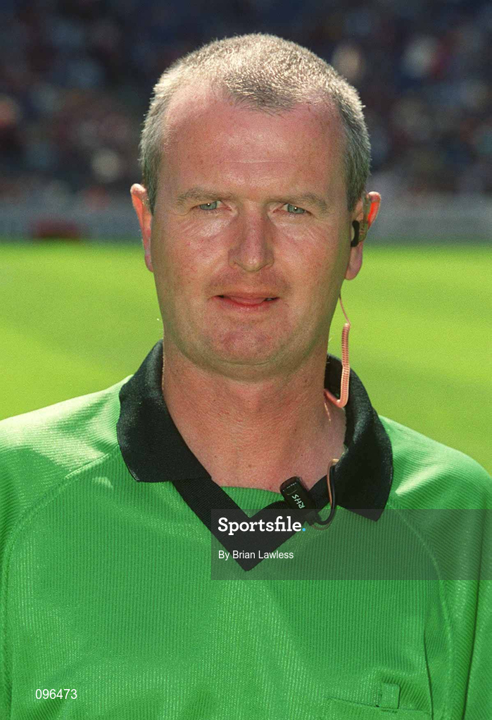 4 August 2002; Linesman Michael Ryan prior to the Bank of Ireland All-Ireland Senior Football Championship Quarter-Final match between Armagh and Sligo at Croke Park in Dublin. Photo by Brian Lawless/Sportsfile