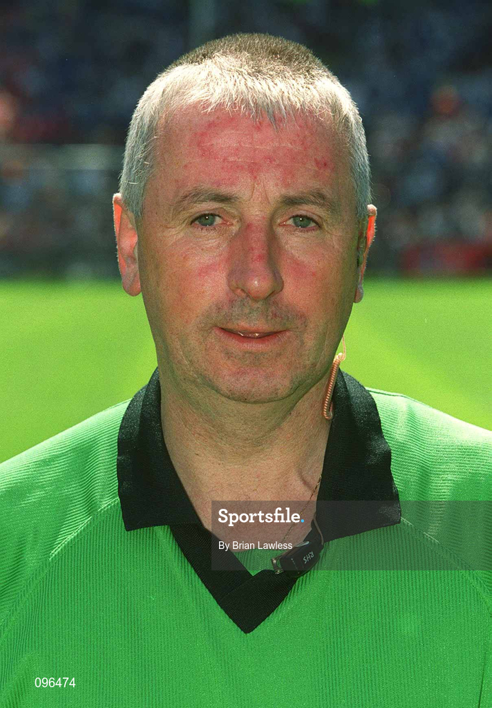 4 August 2002; Linesman Niall Barrett prior to the Bank of Ireland All-Ireland Senior Football Championship Quarter-Final match between Armagh and Sligo at Croke Park in Dublin. Photo by Matt Browne/Sportsfile