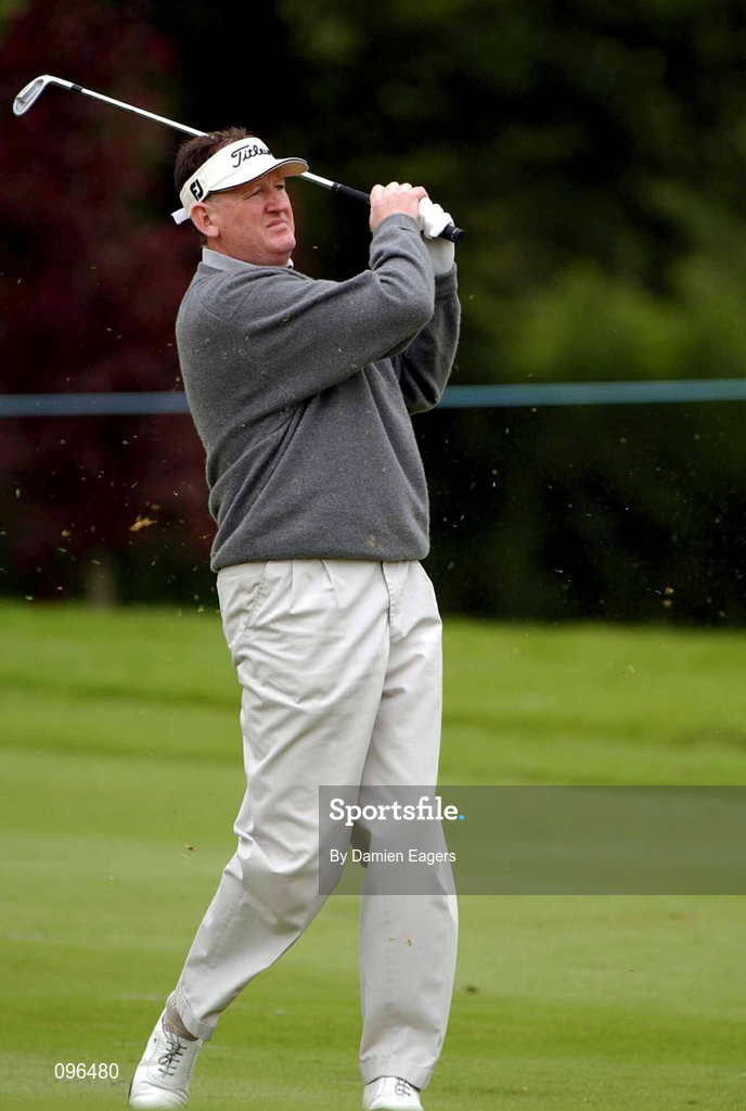 27 June 2002; Eamonn Darcy of Ireland during day three of the Murphy's Irish Open at Fota Resort in Cork. Photo by Damien Eagers/Sportsfile