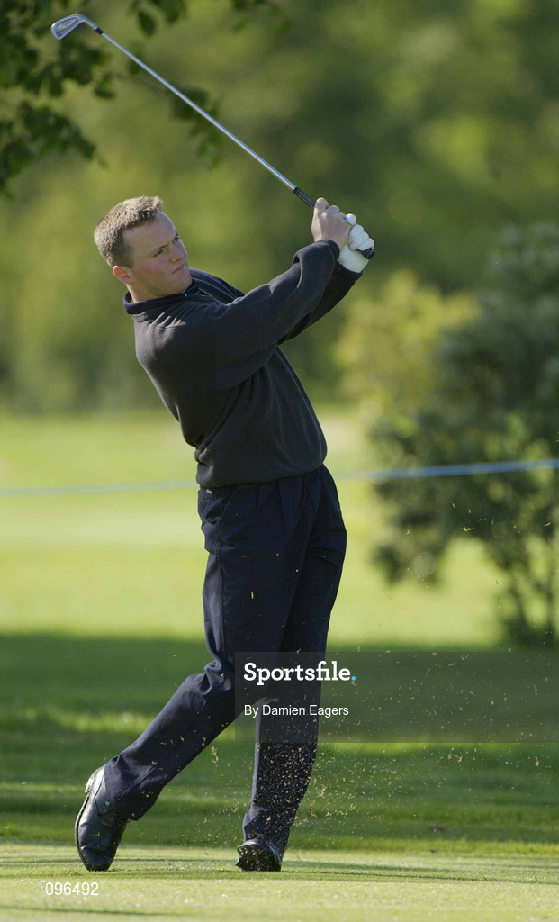 27 June 2002; Michael Hoey of Ireland during day three of the Murphy's Irish Open at Fota Resort in Cork. Photo by Damien Eagers/Sportsfile