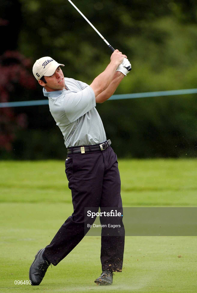27 June 2002; Paul Casey during day three of the Murphy's Irish Open at Fota Resort in Cork. Photo by Damien Eagers/Sportsfile