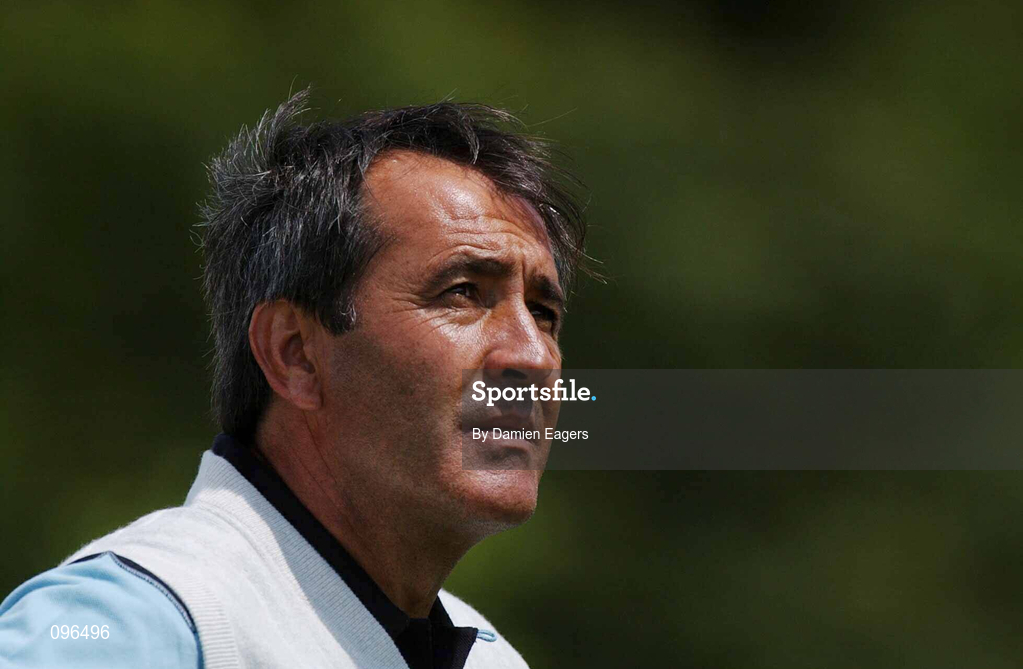 27 June 2002; Seve Ballesteros during day three of the Murphy's Irish Open at Fota Resort in Cork. Photo by Damien Eagers/Sportsfile