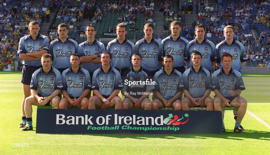17 August 2002; The Dublin team prior to the Bank of Ireland All-Ireland Senior Football Championship Quarter-Final Replay match between Dublin and Donegal at Croke Park in Dublin. Photo by Ray McManus/Sportsfile