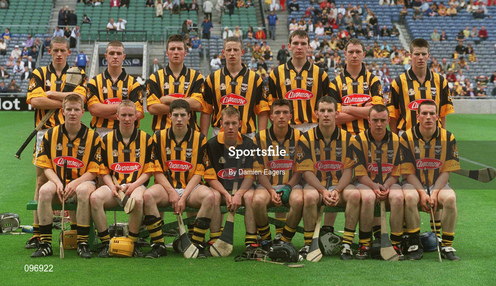 18 August 2002; The Kilkenny minor team prior to the All-Ireland Minor Hurling Championship Semi-Final match between Kilkenny and Galway at Croke Park in Dublin. Photo by Damien Eagers/Sportsfile