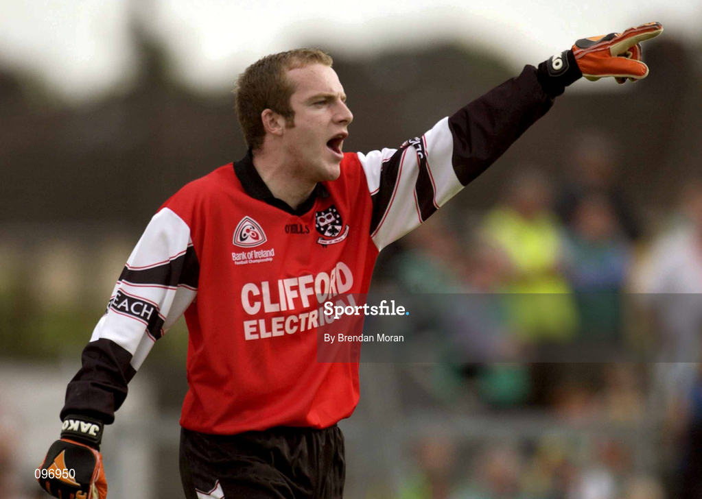 18 August 2002; James Curran of Sligo during the Bank of Ireland All-Ireland Senior Football Championship Quarter-Final Replay match between Armagh and Sligo at Páirc Tailteann in Navan, Meath. Photo by Brendan Moran/Sportsfile