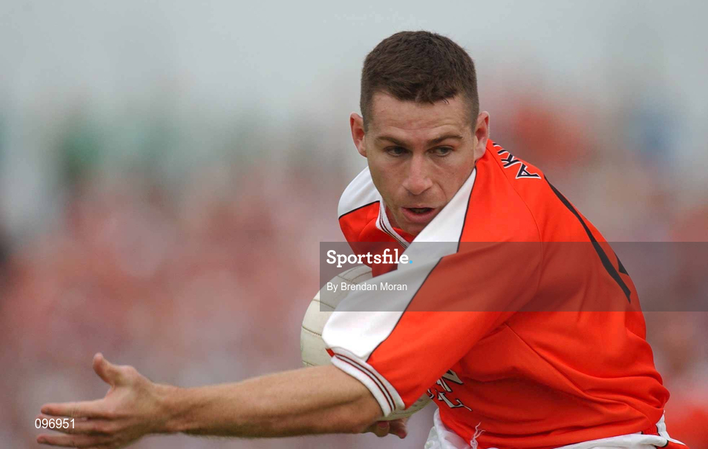 18 August 2002; Diarmuid Marsden of Armagh during the Bank of Ireland All-Ireland Senior Football Championship Quarter-Final Replay match between Armagh and Sligo at Páirc Tailteann in Navan, Meath. Photo by Brendan Moran/Sportsfile