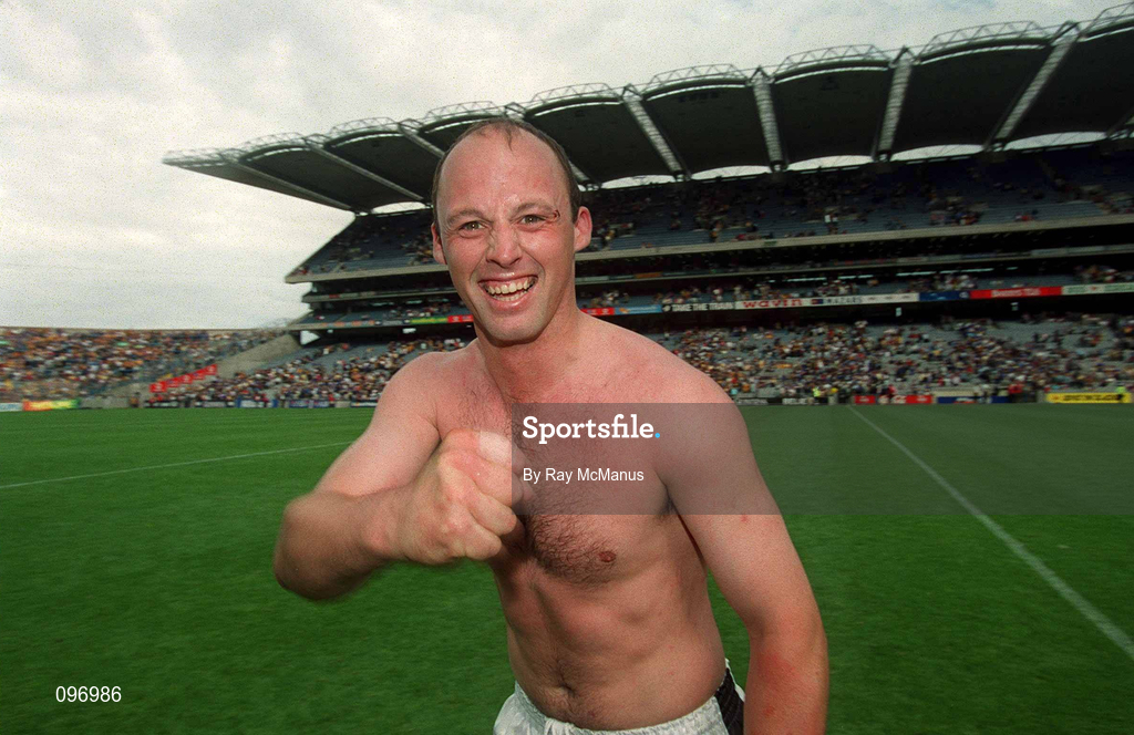 18 August 2002; Andy Comerford of Kilkenny celebrates after the Guinness All-Ireland Senior Hurling Championship Semi-Final match between Kilkenny and Tipperary at Croke Park in Dublin. Photo by Ray McManus/Sportsfile