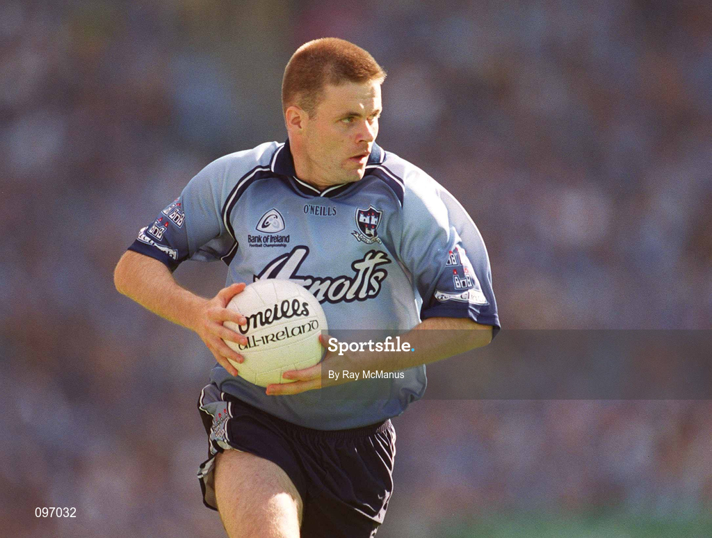 17 August 2002; Dessie Farrell of Dublin during the Bank of Ireland All-Ireland Senior Football Championship Quarter-Final Replay match between Dublin and Donegal at Croke Park in Dublin. Photo by Ray McManus/Sportsfile