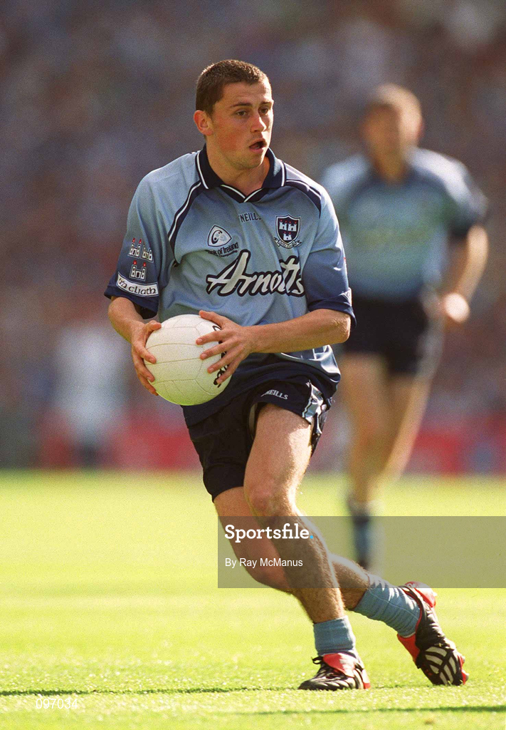 17 August 2002; Alan Brogan of Dublin during the Bank of Ireland All-Ireland Senior Football Championship Quarter-Final Replay match between Dublin and Donegal at Croke Park in Dublin. Photo by Ray McManus/Sportsfile