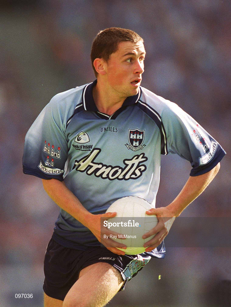 17 August 2002; Alan Brogan of Dublin during the Bank of Ireland All-Ireland Senior Football Championship Quarter-Final Replay match between Dublin and Donegal at Croke Park in Dublin. Photo by Ray McManus/Sportsfile