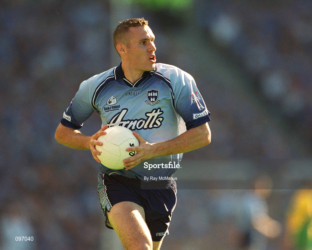 17 August 2002; Ciarán Whelan of Dublin during the Bank of Ireland All-Ireland Senior Football Championship Quarter-Final Replay match between Dublin and Donegal at Croke Park in Dublin. Photo by Ray McManus/Sportsfile