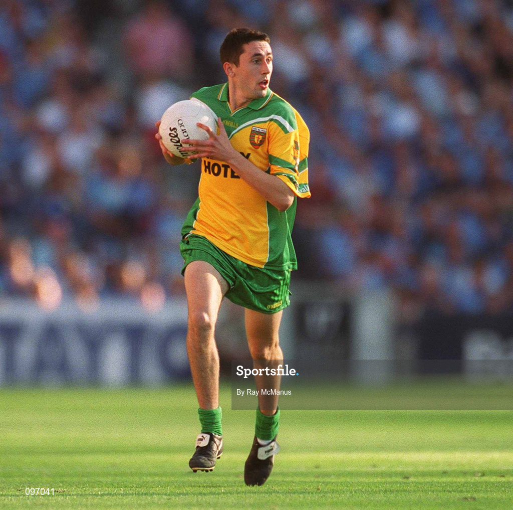 17 August 2002; Christy Toye of Donegal during the Bank of Ireland All-Ireland Senior Football Championship Quarter-Final Replay match between Dublin and Donegal at Croke Park in Dublin. Photo by Ray McManus/Sportsfile
