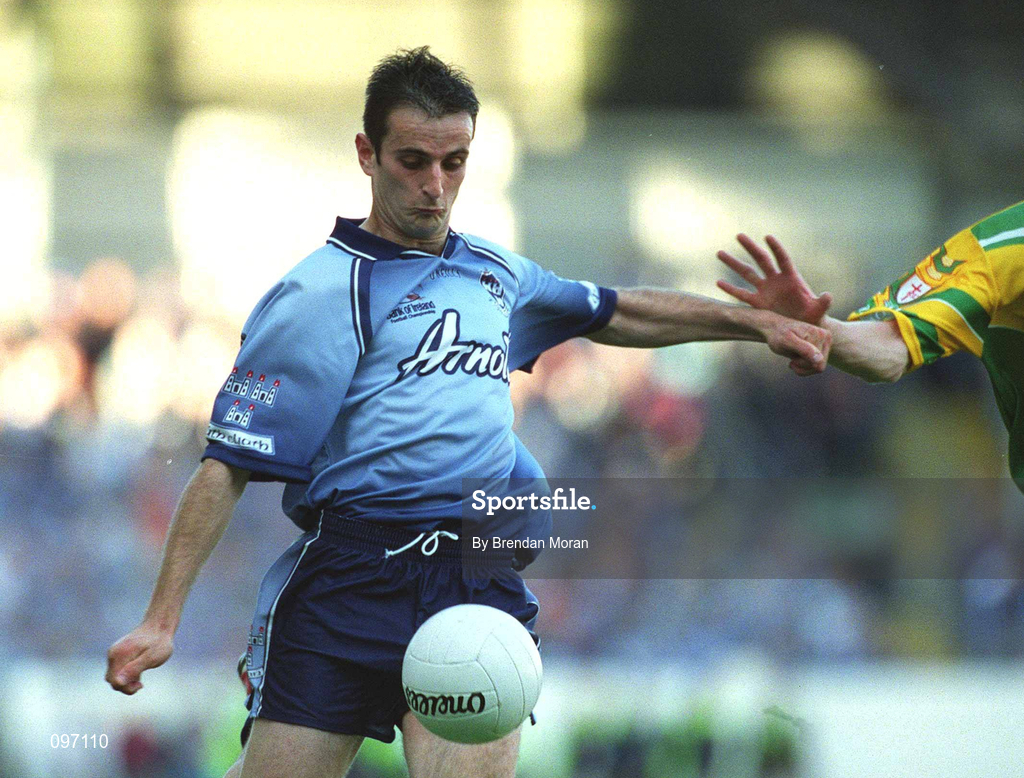 17 August 2002; John McNally of Dublin during the Bank of Ireland All-Ireland Senior Football Championship Quarter-Final Replay match between Dublin and Donegal at Croke Park in Dublin. Photo by Brendan Moran/Sportsfile