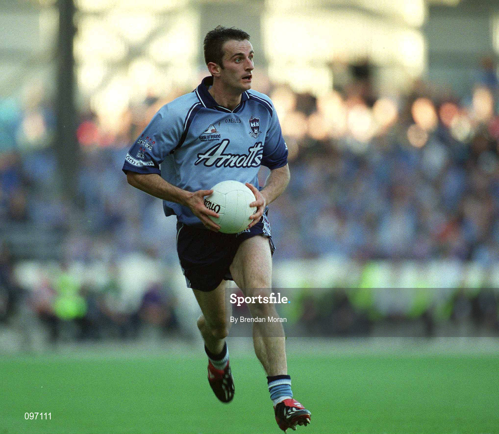17 August 2002; John McNally of Dublin during the Bank of Ireland All-Ireland Senior Football Championship Quarter-Final Replay match between Dublin and Donegal at Croke Park in Dublin. Photo by Brendan Moran/Sportsfile