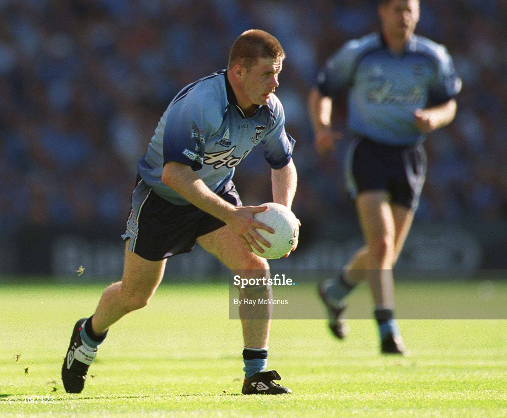 17 August 2002; Dessie Farrell of Dublin during the Bank of Ireland All-Ireland Senior Football Championship Quarter-Final Replay match between Dublin and Donegal at Croke Park in Dublin. Photo by Ray McManus/Sportsfile