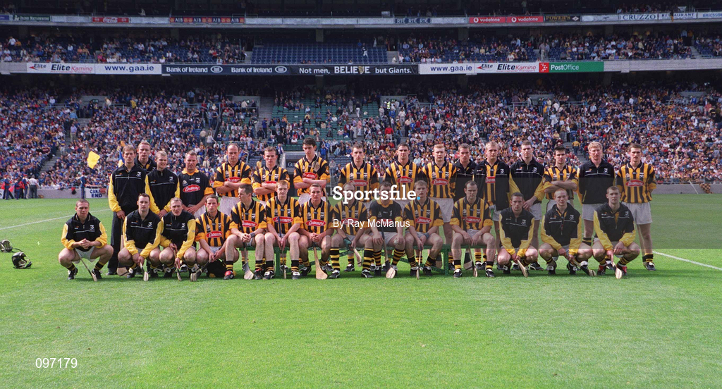 18 August 2002; The Kilkenny squad prior to the Guinness All-Ireland Senior Hurling Championship Semi-Final match between Kilkenny and Tipperary at Croke Park in Dublin. Photo by Ray McManus/Sportsfile