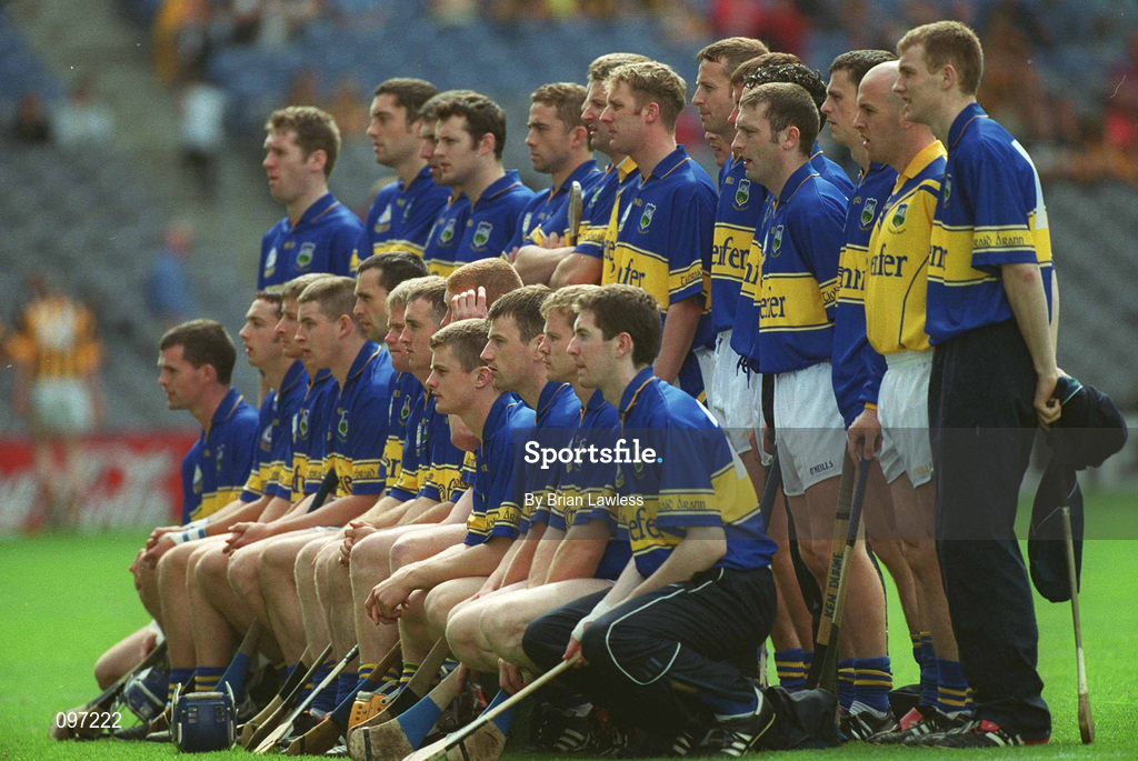 18 August 2002; Tipperary team pose for the team photograph prior to the Guinness All-Ireland Senior Hurling Championship Semi-Final match between Kilkenny and Tipperary at Croke Park in Dublin. Photo by Brian Lawless/Sportsfile