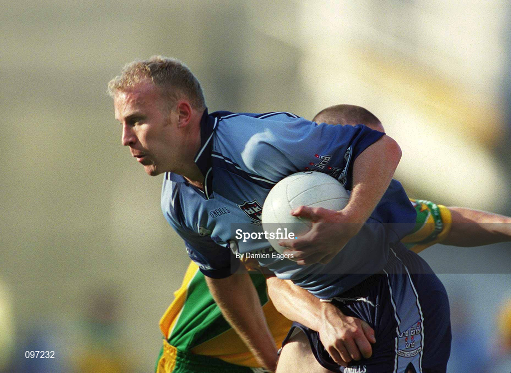 17 August 2002; Shane Ryan of Dublin during the Bank of Ireland All-Ireland Senior Football Championship Quarter-Final Replay match between Dublin and Donegal at Croke Park in Dublin. Photo by Damien Eagers/Sportsfile