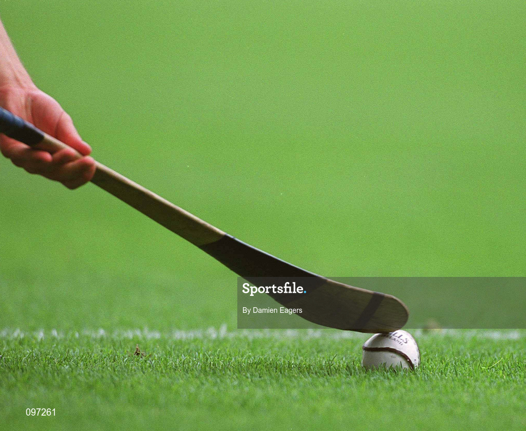 18 August 2002; Sliothar and Hurley during the Guinness All-Ireland Senior Hurling Championship Semi-Final match between Kilkenny and Tipperary at Croke Park in Dublin. Photo by Damien Eagers/Sportsfile