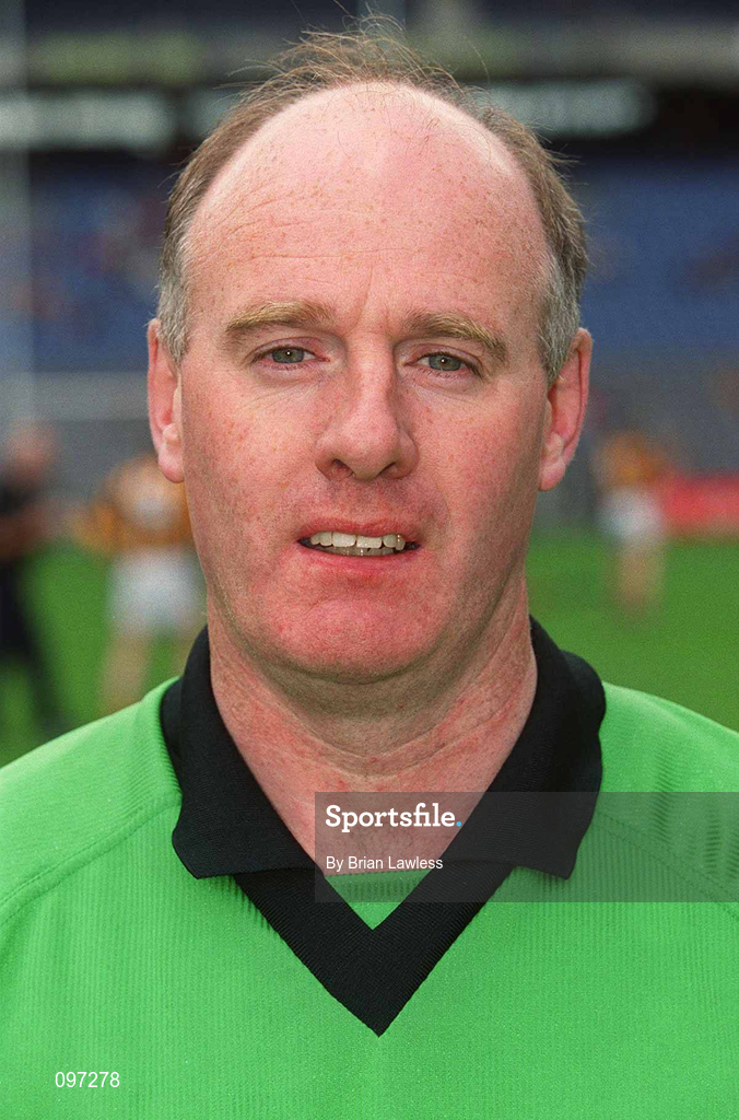 18 August 2002; Linesman Jim O'Rourke prior to the All-Ireland Minor Hurling Championship Semi-Final match between Kilkenny and Galway at Croke Park in Dublin. Photo by Brian Lawless/Sportsfile *** Local Caption *** minor