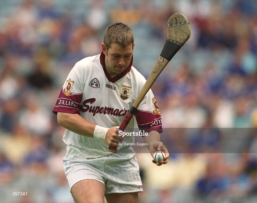 18 August 2002; Aidan Ryan of Galway during the All-Ireland Minor Hurling Championship Semi-Final match between Kilkenny and Galway at Croke Park in Dublin. Photo by Damien Eagers/Sportsfile