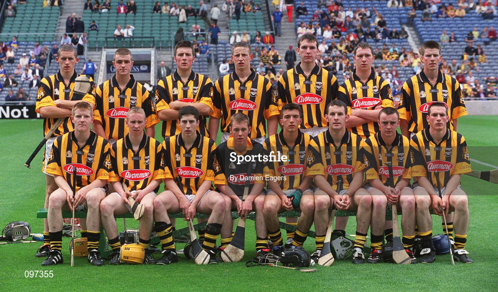 18 August 2002; The Kilkenny minor team prior to the All-Ireland Minor Hurling Championship Semi-Final match between Kilkenny and Galway at Croke Park in Dublin. Photo by Damien Eagers/Sportsfile