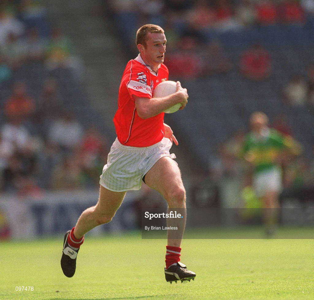 25 August 2002; Nicholas Murphy of Cork during the Bank of Ireland All-Ireland Senior Football Championship Semi-Final match between Kerry and Cork at Croke Park in Dublin. Photo by Brian Lawless/Sportsfile