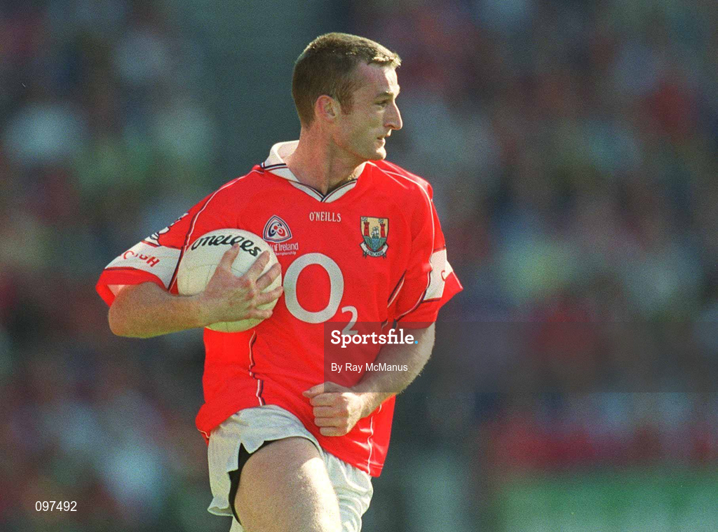 25 August 2002; Nicholas Murphy of Cork during the Bank of Ireland All-Ireland Senior Football Championship Semi-Final match between Kerry and Cork at Croke Park in Dublin. Photo by Ray McManus/Sportsfile