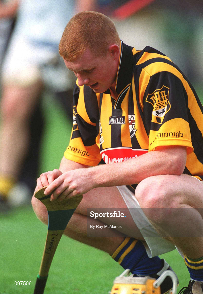 18 August 2002; A dejected Eamonn Corcoran of Tipperary, wearing a Kilkenny jersey, after the Guinness All-Ireland Senior Hurling Championship Semi-Final match between Kilkenny and Tipperary at Croke Park in Dublin. Photo by Ray McManus/Sportsfile