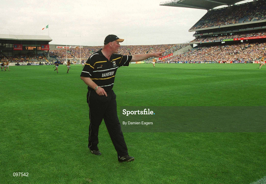 18 August 2002; Kilkenny manager Brian Cody during the Guinness All-Ireland Senior Hurling Championship Semi-Final match between Kilkenny and Tipperary at Croke Park in Dublin. Photo by Damien Eagers/Sportsfile