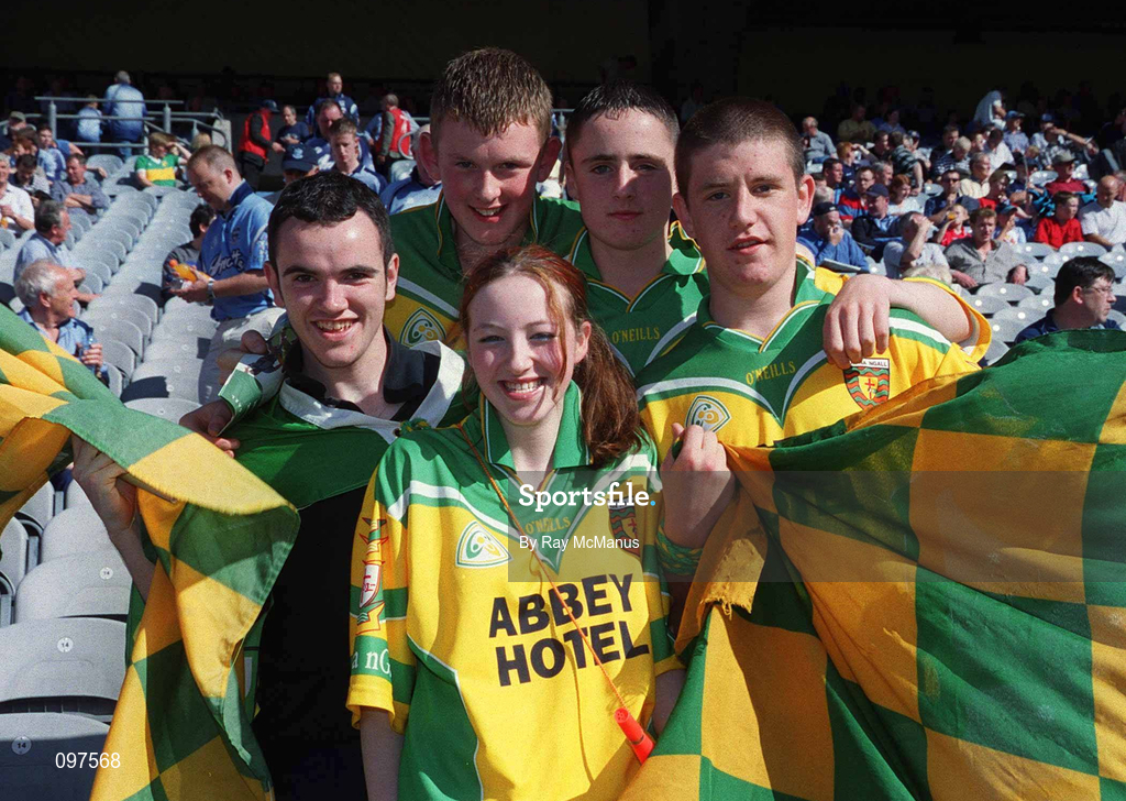 17 August 2002; Donegal fans at the Bank of Ireland All-Ireland Senior Football Championship Quarter-Final Replay match between Dublin and Donegal at Croke Park in Dublin. Photo by Ray McManus/Sportsfile