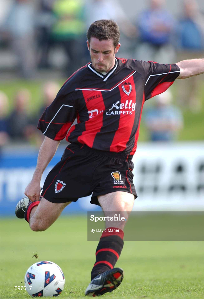 11 August 2002; Fergal Harkin of Bohemians during the eircom League Premier Division match between Bray Wanderers and Bohemians at the Carlisle Grounds in Bray, Wicklow. Photo by David Maher/Sportsfile
