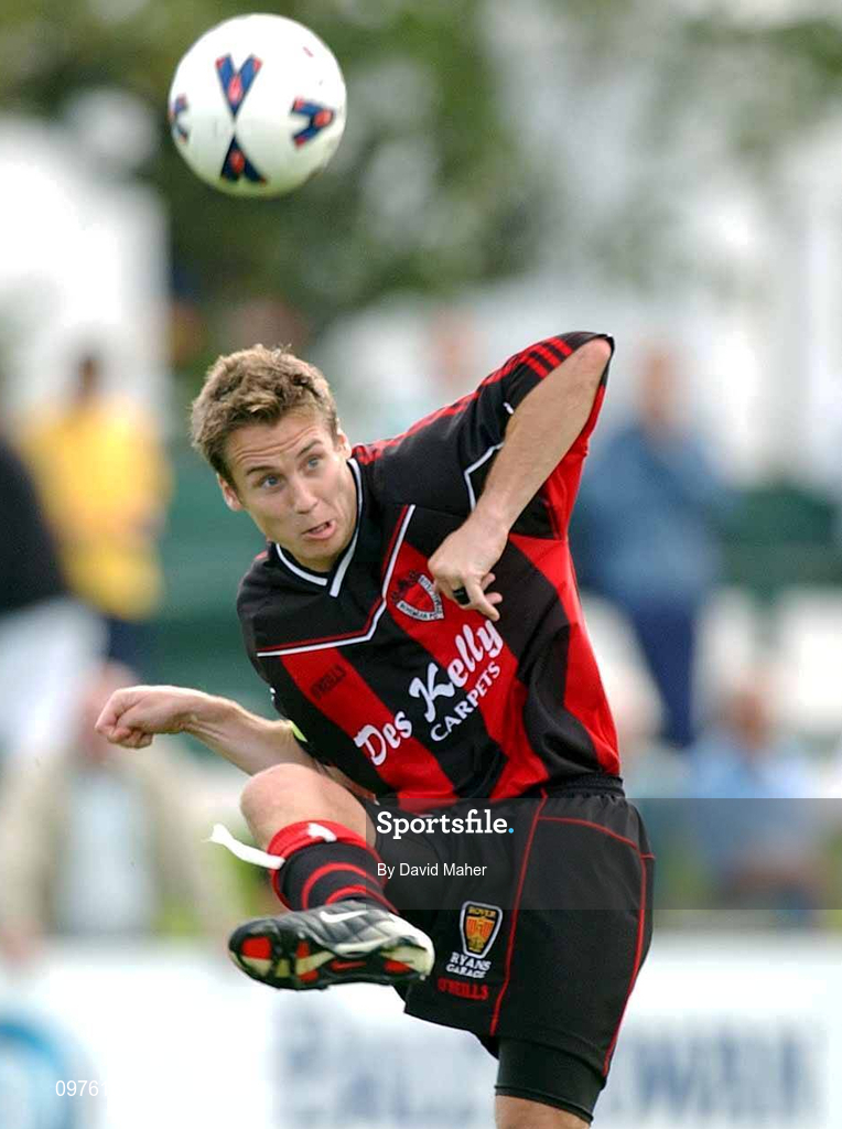 11 August 2002; Kevin Hunt of Bohemians during the eircom League Premier Division match between Bray Wanderers and Bohemians at the Carlisle Grounds in Bray, Wicklow. Photo by David Maher/Sportsfile