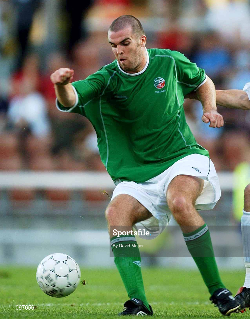 20 August 2002; Ben Burgess of Republic of Ireland during the U21 International Friendly match between Finland and Republic of Ireland at Finnair Stadium in Helsinki, Finland. Photo by David Maher/Sportsfile