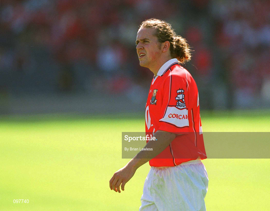 25 August 2002; Alan Cronin of Cork during the Bank of Ireland All-Ireland Senior Football Championship Semi-Final match between Kerry and Cork at Croke Park in Dublin. Photo by Brian Lawless/Sportsfile