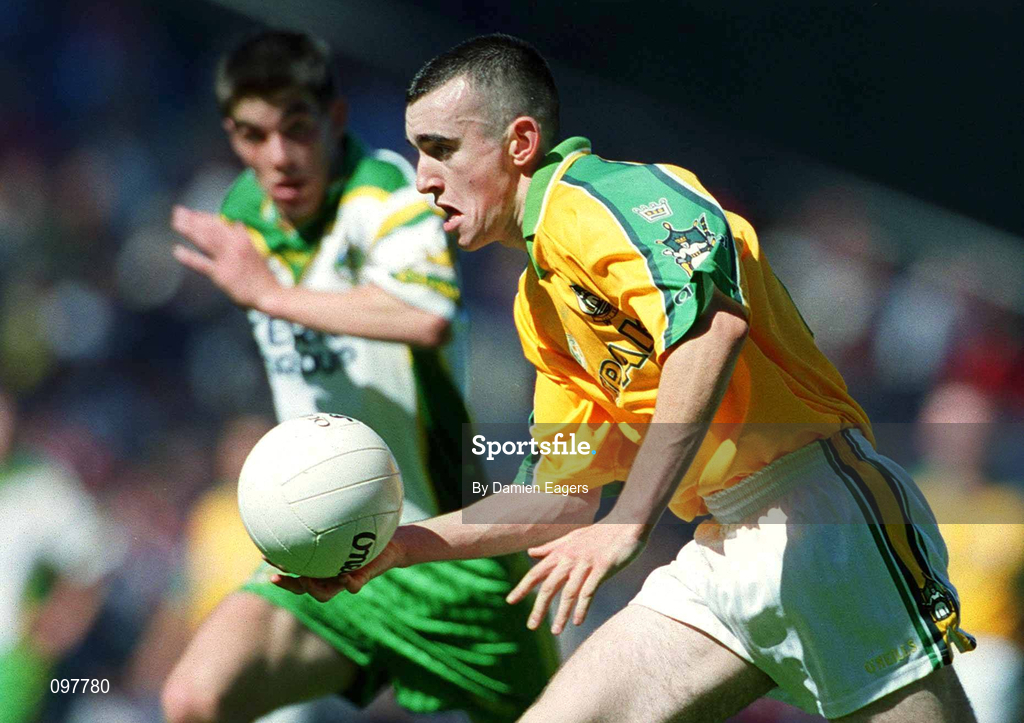 25 August 2002; Ger McCullagh of Meath during the All-Ireland Minor Football Championship Semi-Final match between Meath and Kerry at Croke Park in Dublin. Photo by Damien Eagers/Sportsfile