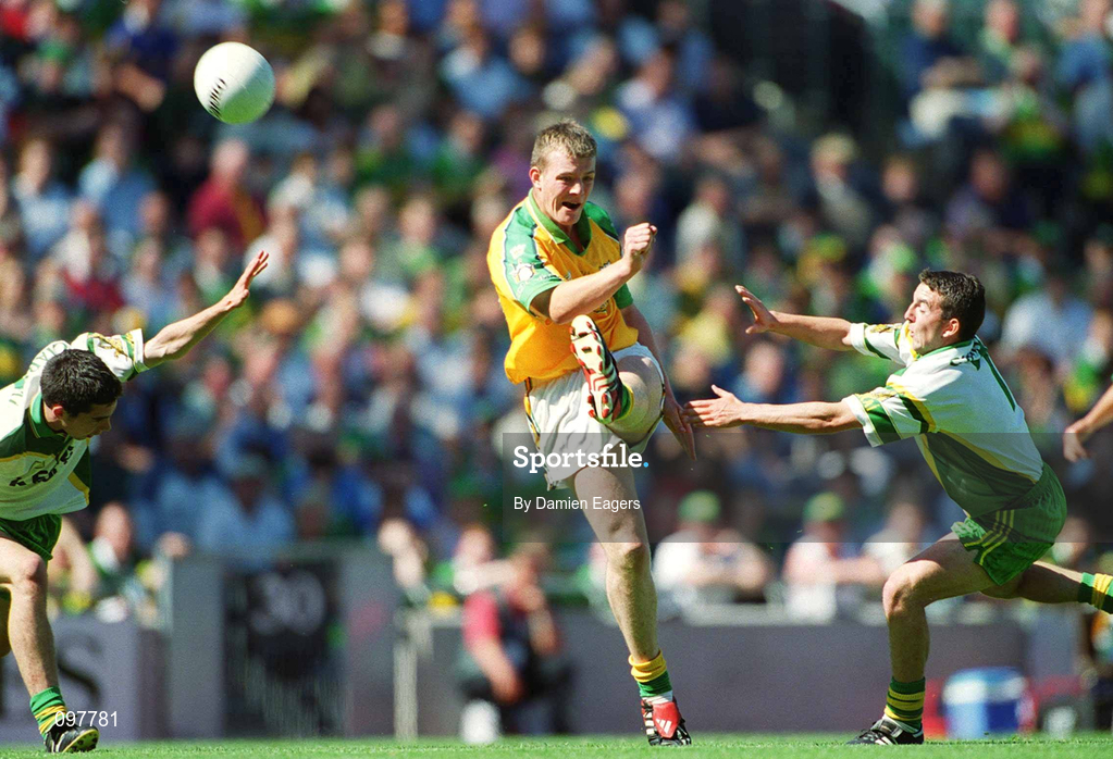 25 August 2002; Joe Sheridan of Meath during the All-Ireland Minor Football Championship Semi-Final match between Meath and Kerry at Croke Park in Dublin. Photo by Damien Eagers/Sportsfile