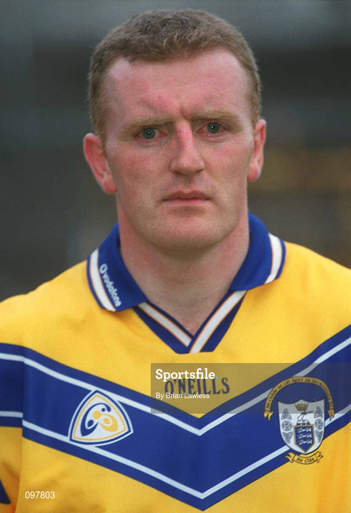 29 August 2002; Brian Lohan during a Clare Hurling squad portraits session at Cusack Park in Ennis, Clare. Photo by Brian Lawless/Sportsfile