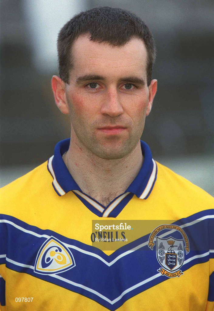 29 August 2002; Sean McMahon during a Clare Hurling squad portraits session at Cusack Park in Ennis, Clare. Photo by Brian Lawless/Sportsfile