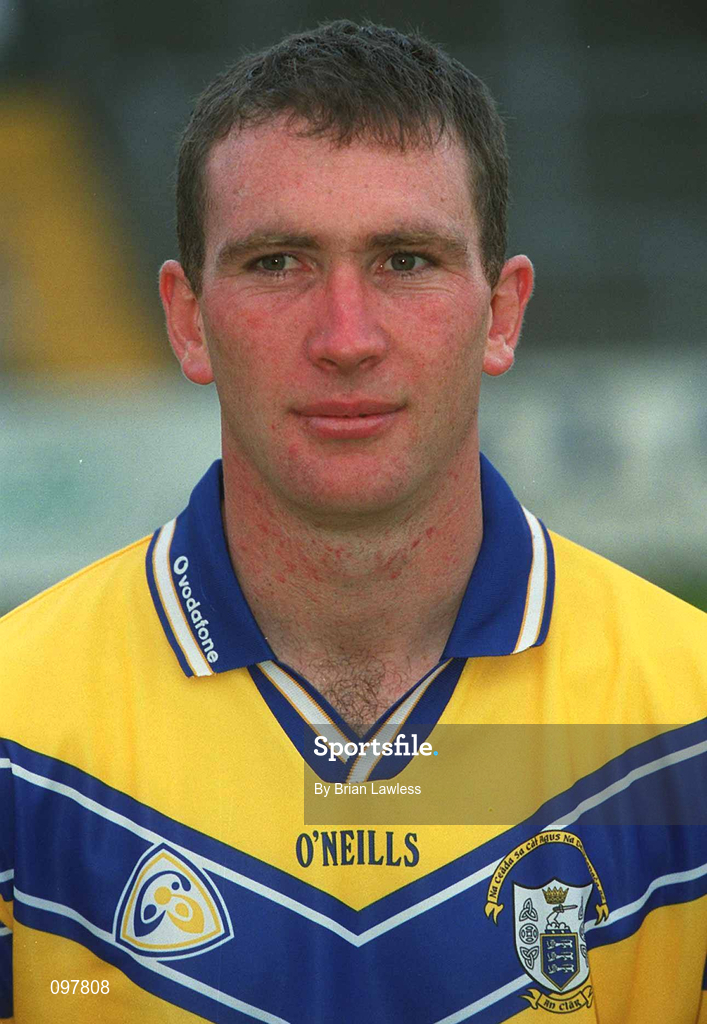29 August 2002; Brian Quinn during a Clare Hurling squad portraits session at Cusack Park in Ennis, Clare. Photo by Brian Lawless/Sportsfile