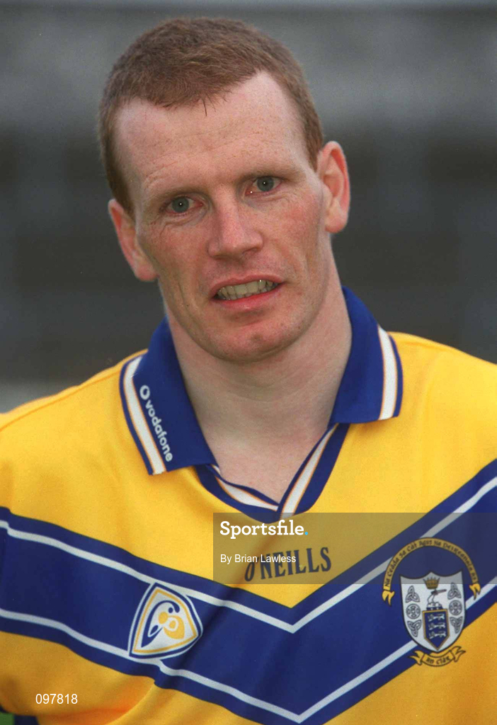 29 August 2002; Frank Lohan during a Clare Hurling squad portraits session at Cusack Park in Ennis, Clare. Photo by Brian Lawless/Sportsfile