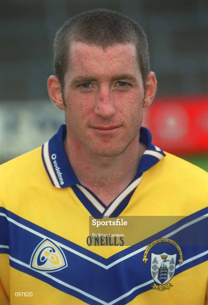 29 August 2002; David Hoey during a Clare Hurling squad portraits session at Cusack Park in Ennis, Clare. Photo by Brian Lawless/Sportsfile