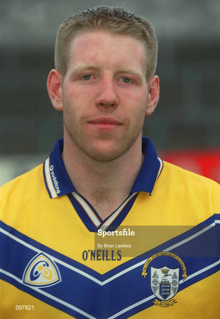 29 August 2002; Kenneth Kennedy during a Clare Hurling squad portraits session at Cusack Park in Ennis, Clare. Photo by Brian Lawless/Sportsfile