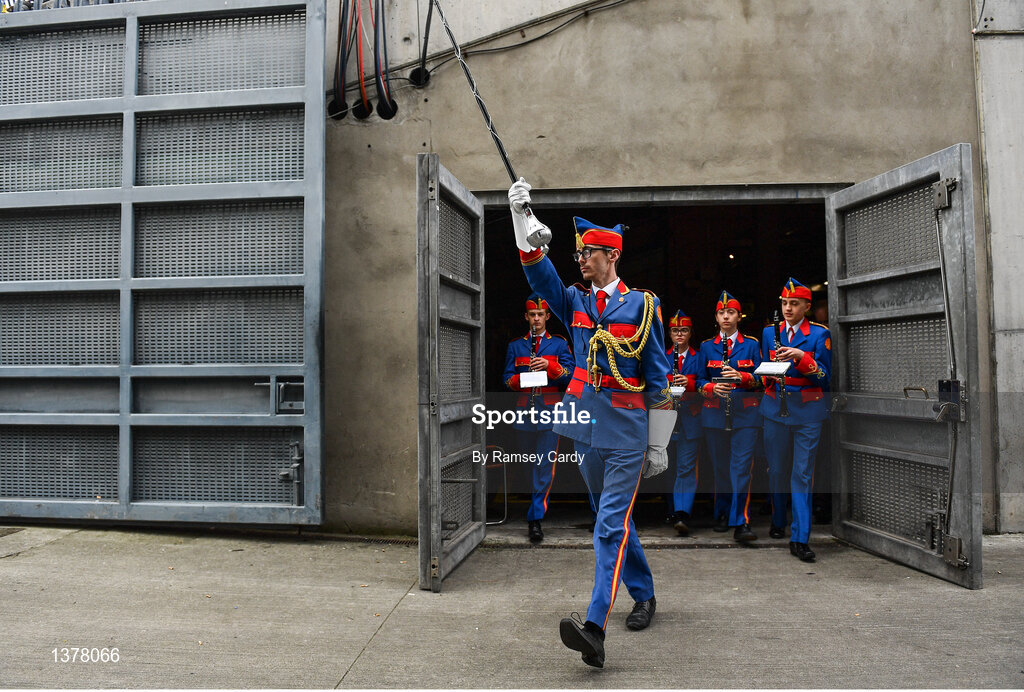 26 August 2017; The Artane School of Music Band ahead of the GAA Football All-Ireland Senior Championship Semi-Final Replay match between Kerry and Mayo at Croke Park in Dublin. Photo by Ramsey Cardy/Sportsfile